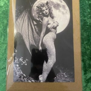 Black and White Bat Woman