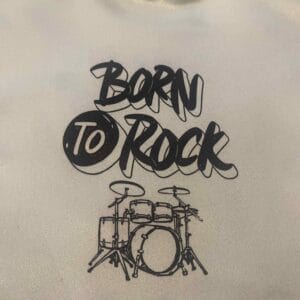 Born to Rock Baby Bib