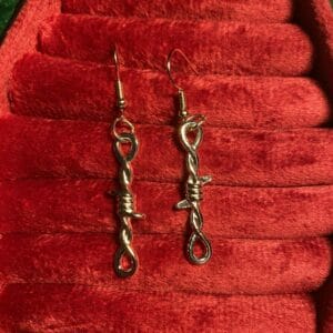 Barbed wire earrings