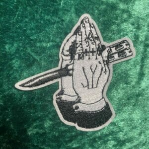 Praying hands patch