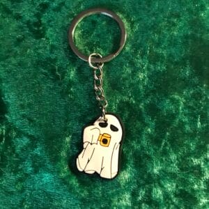 Coffee Ghost Keyring