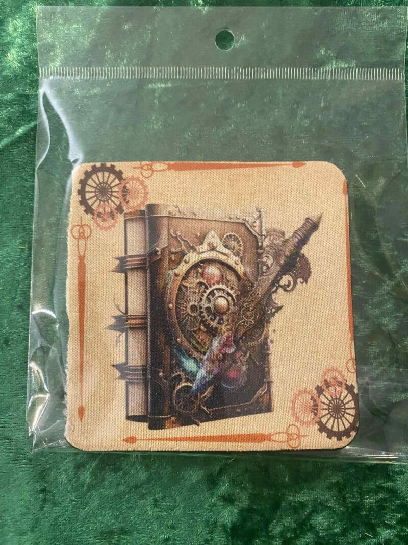 Steam punk book coaster