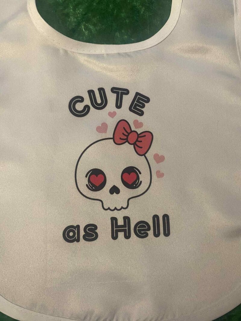 Cute as Hell Baby Bib