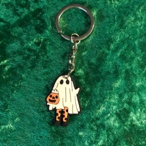 Trick or Treat Ghost Keyring