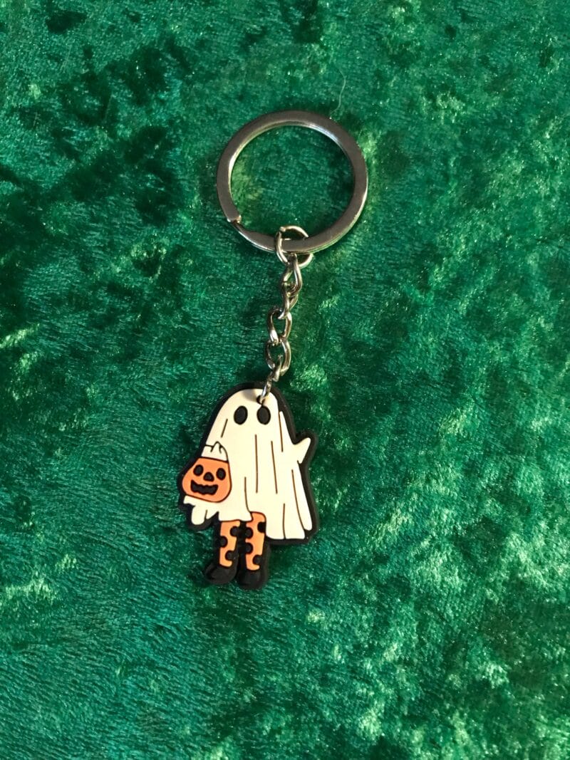 Trick or Treat Ghost Keyring