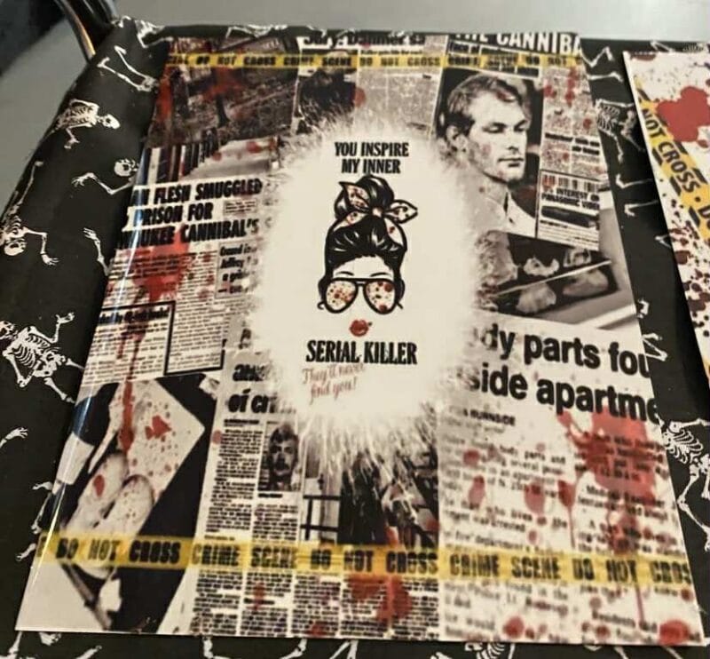 Serial Killer Metal Sign