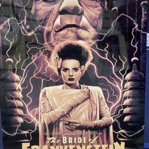 Bride of Frankenstein Metal Sign