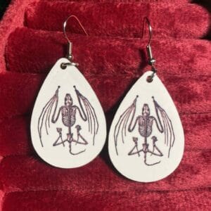 Dragon skeleton earrings