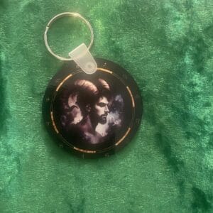 Male Capricorn Zodiac Keyring