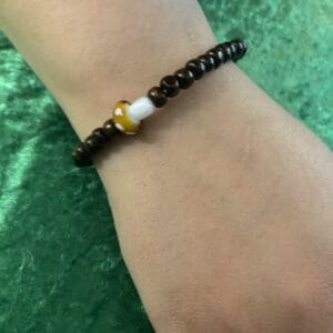 Brown Mushroom bead Bracelet