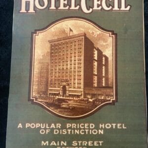 Hotel Cecil Sign