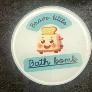 Brave little bath bomb coaster