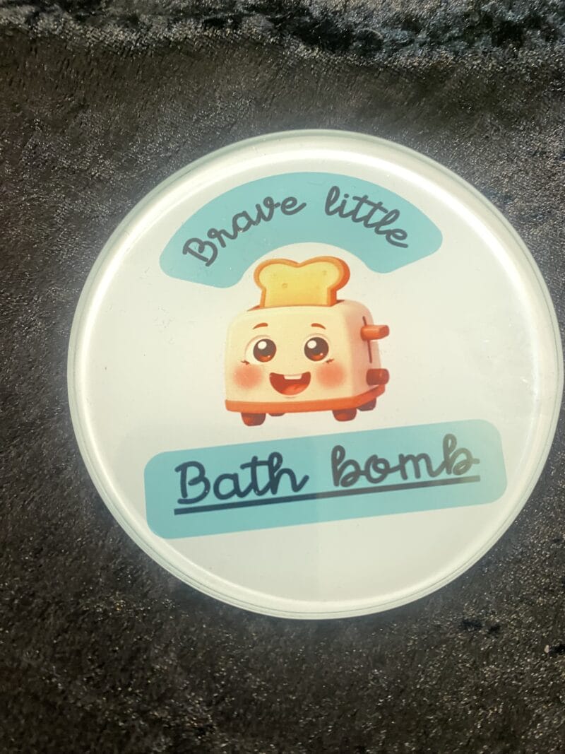 Brave little bath bomb coaster