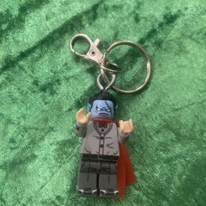 Blue Monster Keyring