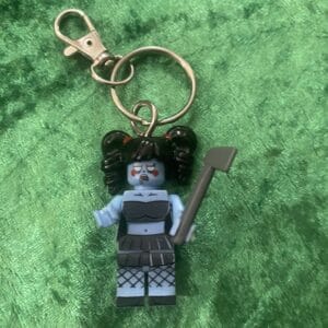 Zombie Girl Keyring.