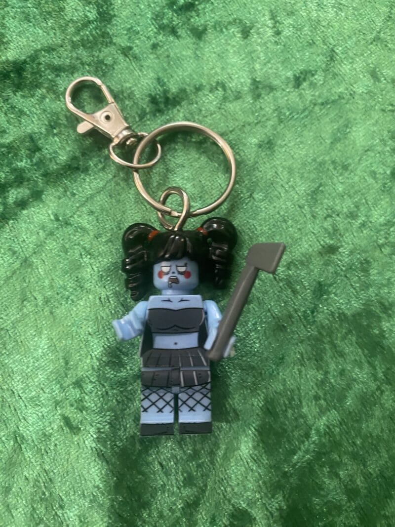 Zombie Girl Keyring.