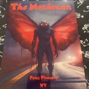Mothman Metal Sign