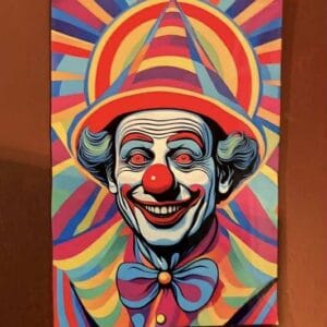Clown Metal Sign
