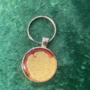 Vintage Blood Letter Keyring.