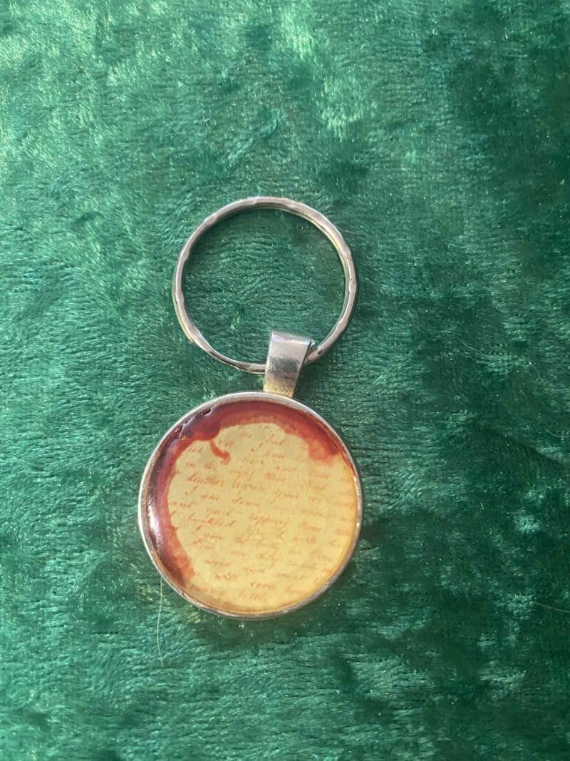 Vintage Blood Letter Keyring.