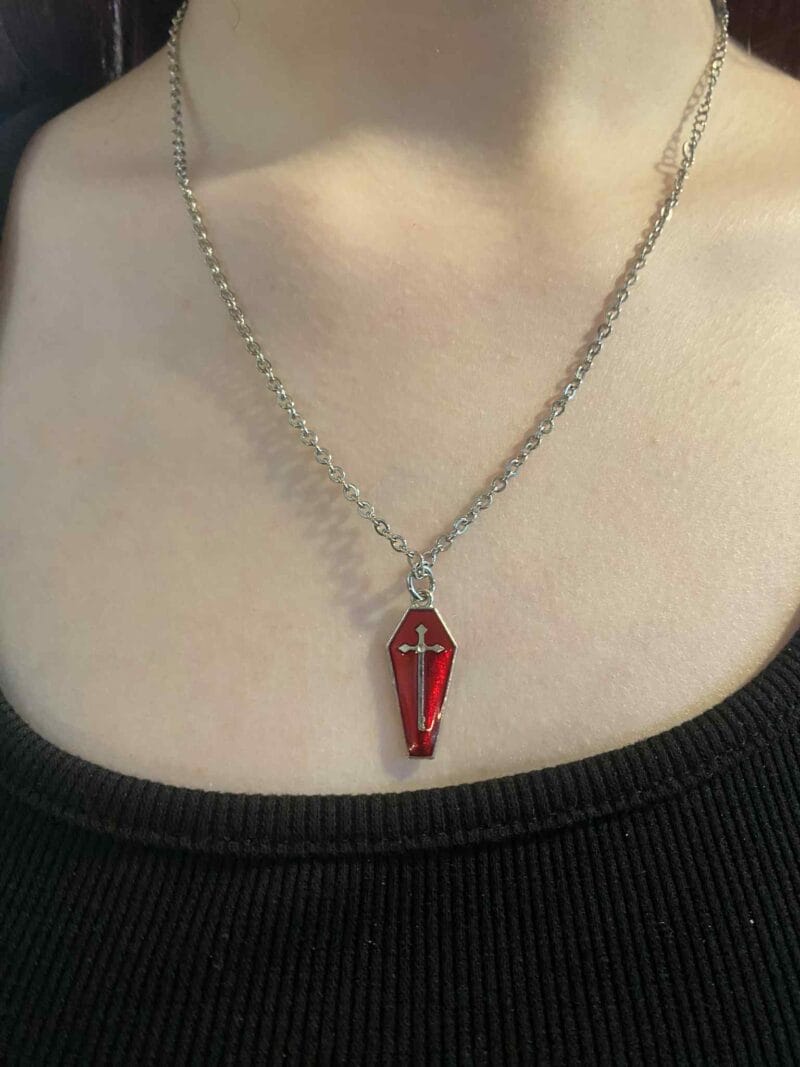 Red Coffin Necklace