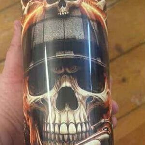 Biker Skeleton Tumbler