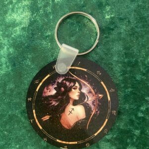Sagittarius Female Zodiac Keyring