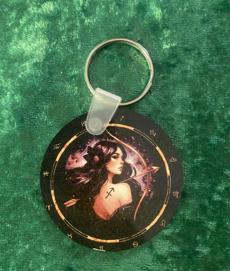 Sagittarius Female Zodiac Keyring