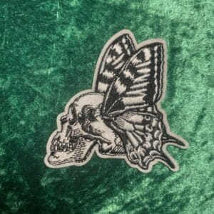 Skeleton butterfly patch