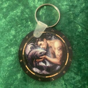 Male Pisces Zodiac Keyring