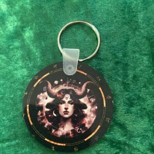 Female Taurus Zodiac Keyring