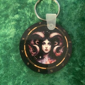 Female Aries Zodiac Keyring