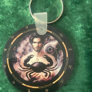 Male Cancer Zodiac Keyring