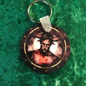 Male Taurus Zodiac Keyring