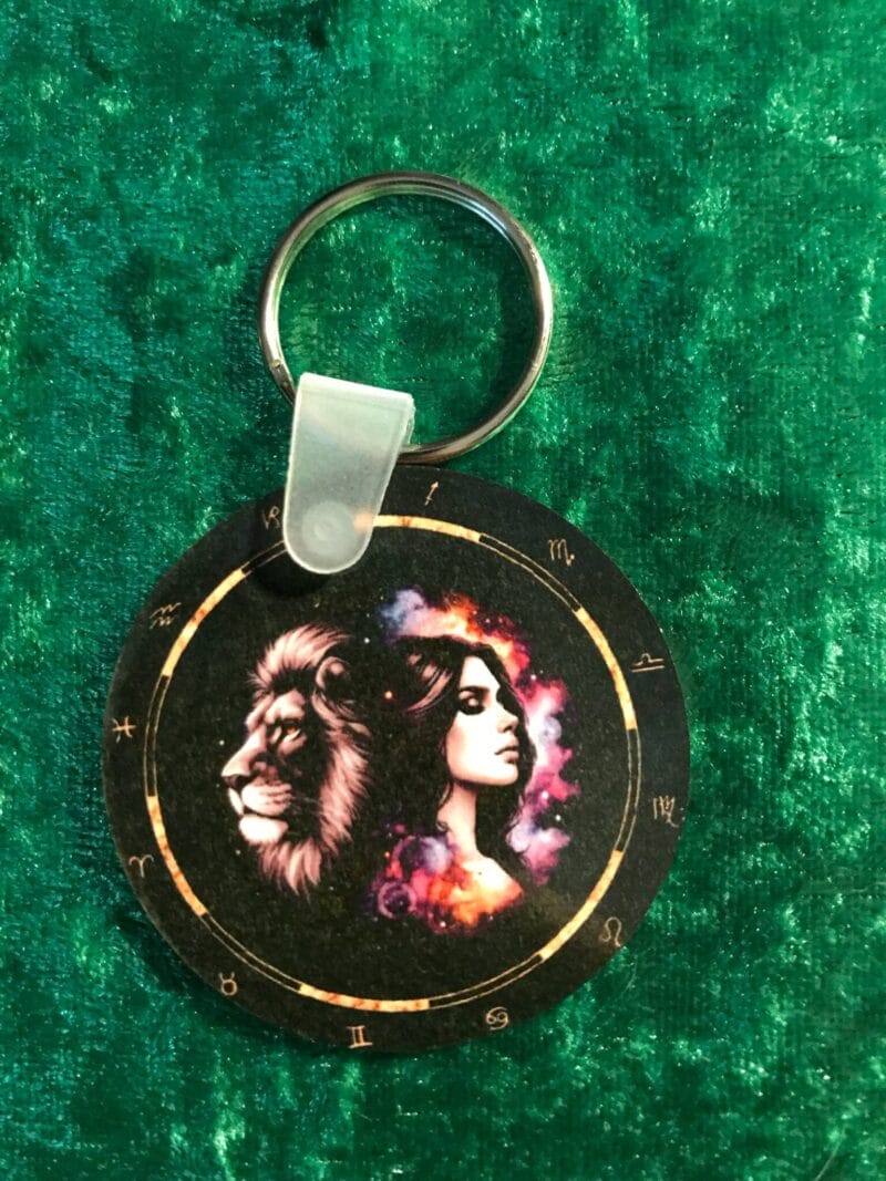 Female Leo Zodiac Keyring