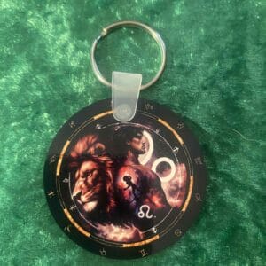 Male Leo Zodiac Keyring