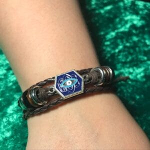 Leather Eye Bracelet