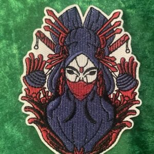 Warrior woman patch