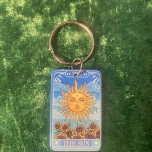 The sun Tarot Keyring
