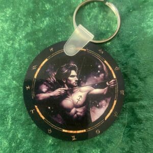 Male Sagittarius  Zodiac Keyring