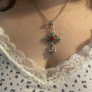 Red Cross Necklace