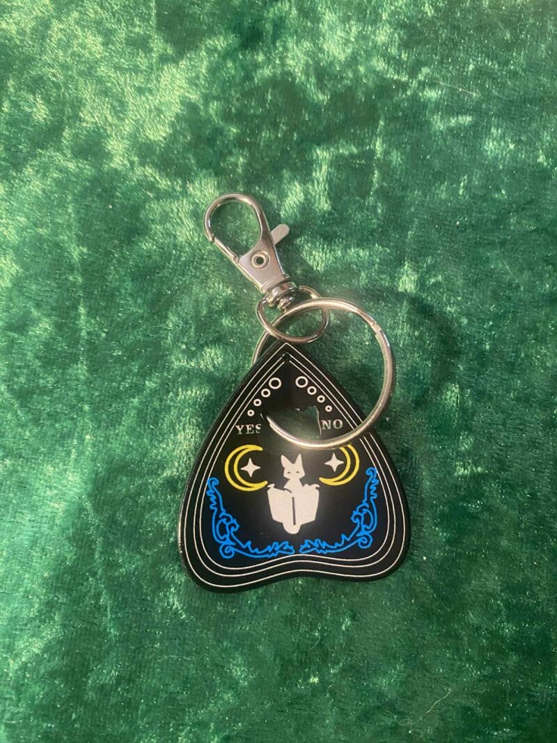Bat Ouija Plec Keyring