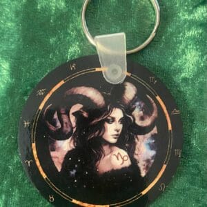 Female Capricorn Zodiac Keyring