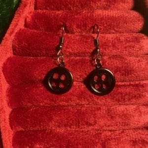 Button earrings