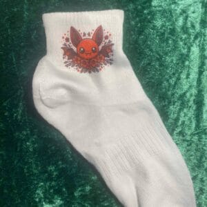 Red bat socks