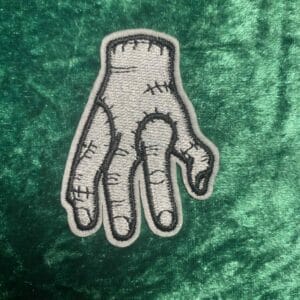 Spooky stitched hand patch