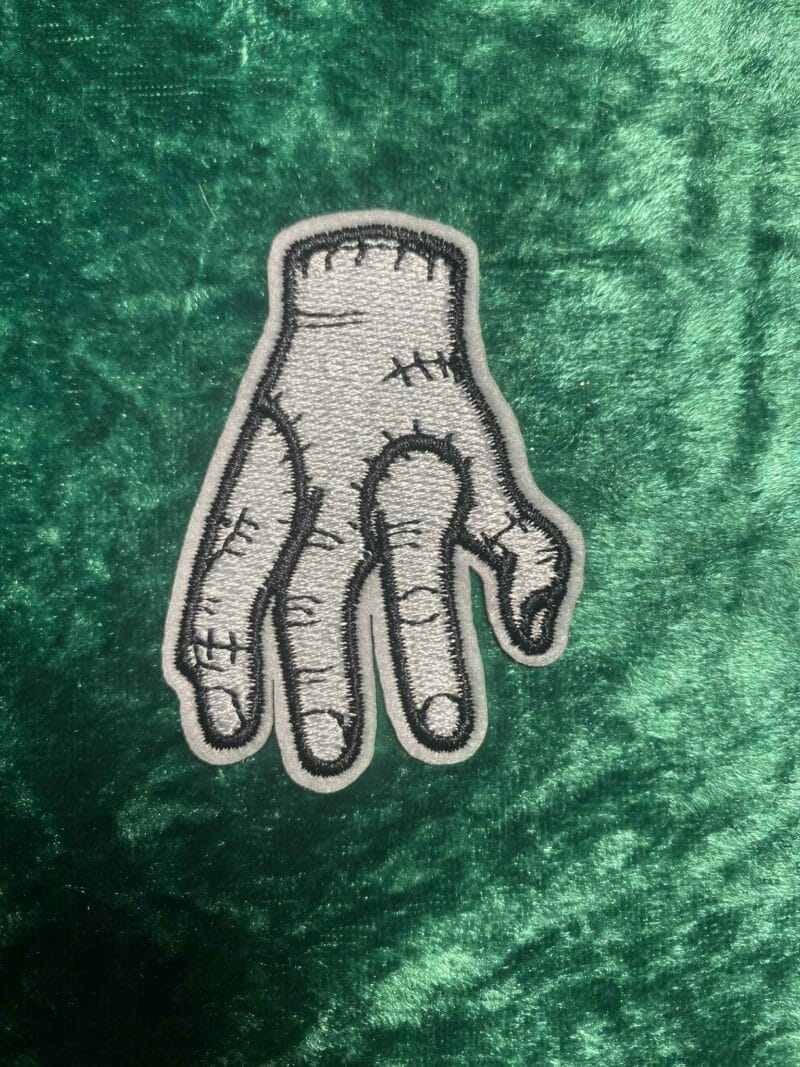Spooky stitched hand patch
