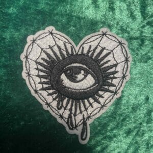 Heart eye patch
