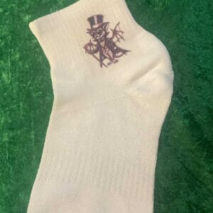 Bat in a top hat socks
