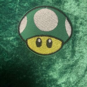 Green mushroom patch